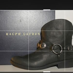 New, never worn Ralph Lauren Country boot style booties.